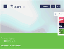 Tablet Screenshot of forum-epfl.ch